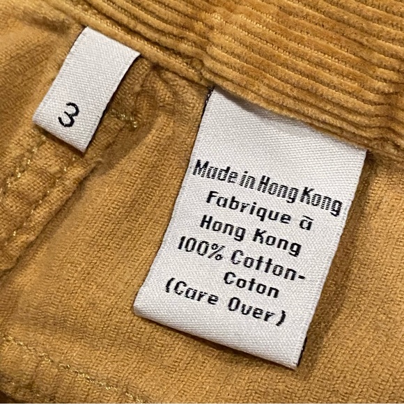 Calvin Klein Jeans Corduroy Pants Juniors 3 Low Rider Straight Button Fly Camel - Picture 6 of 15